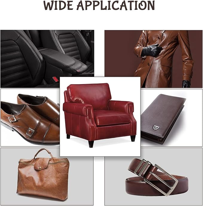 NADAMOO Leather Recoloring Balm Dark Brown 225g / 8 oz, Leather Repair Kits for Couches, Restoration Cream Scratch Repair Leather Dye for Vinyl Furniture Car Seat, Sofa, Shoes