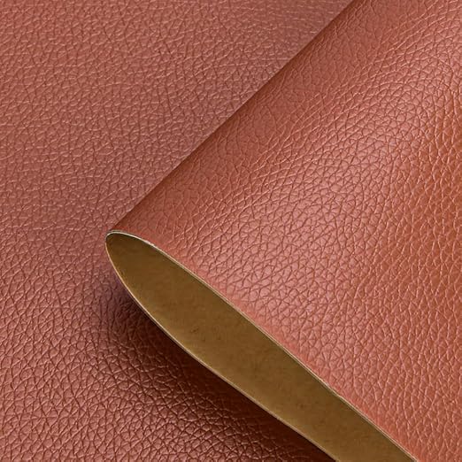 Self Adhesive Leather Repair Patch, 12 x 54 inch Vinyl Leather Repair Patches Kit for Furnitures, Car Seats, Couches, Sofas, Chairs, (Light Brown)