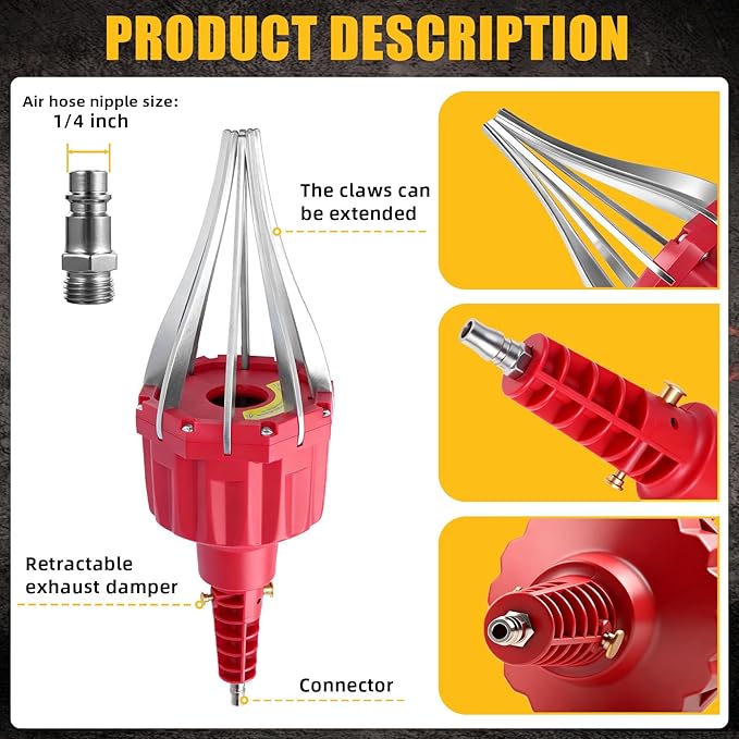 Automotive Universal Pneumatic CV Joint Boot Installation Tool, CV Boot Expander Rod Spreader Installation Removal Tool Kit with 2 Sets of CV Joint Boot Repair Kits for Most Vehicle, UTV, ATV