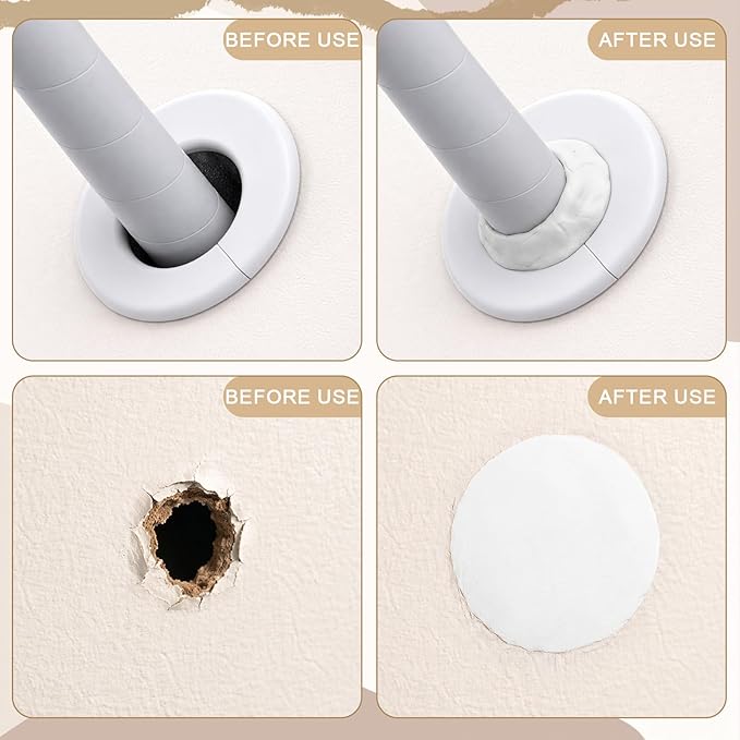30 Pack White Seal Putty Waterproof, Sealant Mastic Clay, Repair Sealing Clay Wall, Waterproof Seal Putty, Quick Mending Mud for Drain Connection, Wall Hole, Air Conditioning Hole (0.06lb)