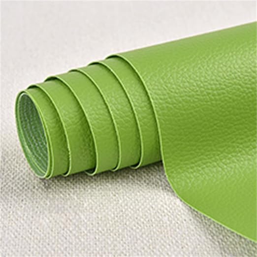 Leather Repair Patch for Couches 25 x 60 cm 1 Roll Large Self-Adhesive refinisher cuttable reupholster Tape Patches kit for Couch Car Seats Furniture Sofa Vinyl Chairs Shoes Fabric FixLight Green
