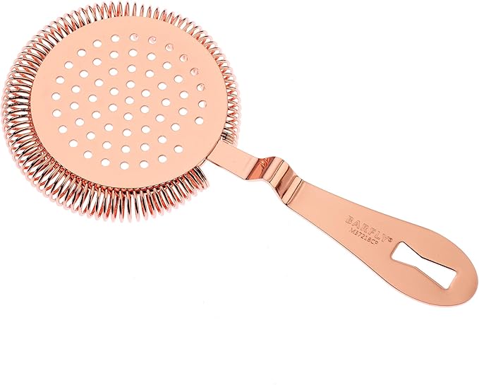 Barfly Deluxe Antique Hawthorne Spring Strainer, Copper