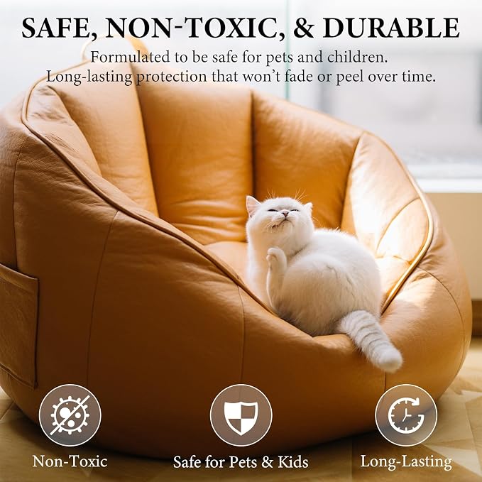 Leather Recoloring Balm Leather Color Restorer Scratch Repair Leather Paint for Furniture Couches Leather Dye and Scratched Leather with Leather Conditioner, Beige