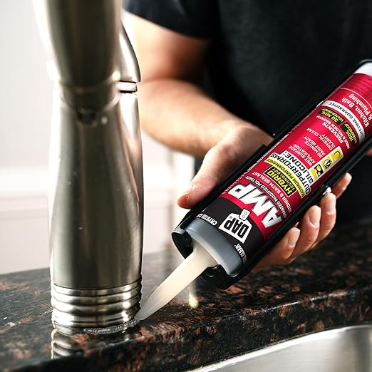 DAP AMP Kitchen and Bath Sealant, Clear, 9 Oz (7079800763)