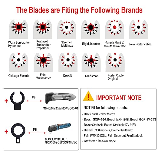 3Pcs Diamond Oscillating Blades, Grout Oscillating Multi Tool Swing Diamond Blade, Mortar Cutting Saw Blades for Grout Removal