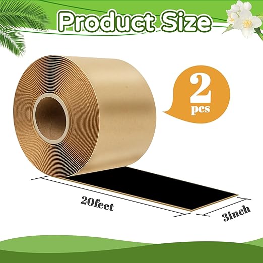 U0U 2PCS Pond Liner Seam Tape,3" x 40' Self Adhesive Double Sided Butyl Pond Seam Tape for EPDM Pond Liners,Waterproof Sealing Tape for EPDM Pond Liner Garden Cover Repair