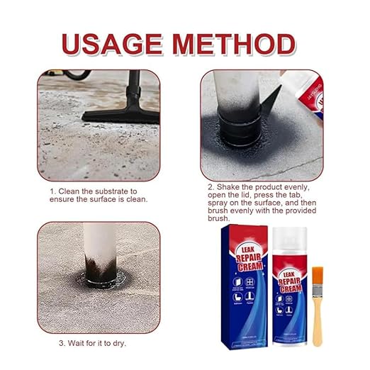 Leak Repair Waterproof Sealant Spray, Leak Repair Cream, Fast Drying Transparent Sealant Liquid, Multi-Surface Indoor and Outdoor Waterproof Coating, for Gutter, Repairs Roof, Drainpipe (White)