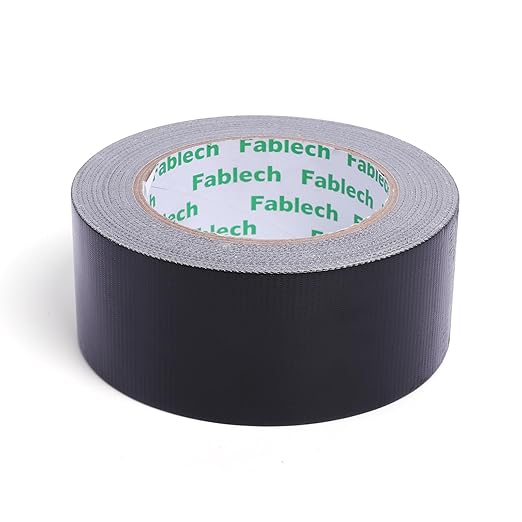 3-Pack Duct Tape Heavy Duty, 9 Mil Thickness, 2 Inch x 30 Yards, Waterproof Strong Adhesive, Flexible,No Residue, Tear by Hand, Multi-Use for Repairs, DIY, Industrial & Home (Black)