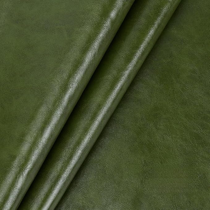 Leather Repair Patch Tape Kit,Self Adhesive Leather Repair Patch,Vinyl Repair Kit for Couches Boat Seats Furniture Cars Sofa Office Chair (Tea Green,19.69"×54.33")