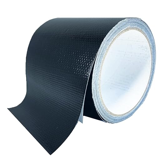 Awning Waterproof Repair Tape, 4IN x 20FT Heavy Duty Outdoor Canvas Tarp Repair Patch Kit, for Tent, Boat Covers, Canopy, Sail, UVproof, Black