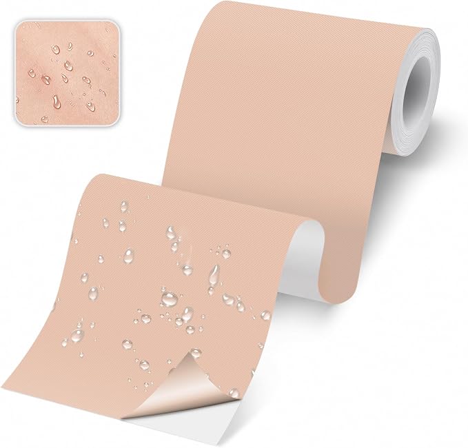 Self-Adhesive Fabric Repair Tape & Tent Repair Kit, Waterproof Patches for Clothes, Down Jacket, Camping Gear, Sleeping Bag, Heavy Duty Pink Nylon Tape for Instant Fix, 3.9"x79"
