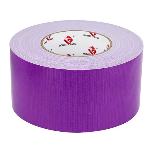 3 Inch Purple Duct Tape Waterproof,Heavy Duty,3 Inch x 60 Yards,9 Mill Thick Industrial Grade Duct Tape Purple,No Residue,Strong,Flexible and All Weather,Professional for Indoor & Outdoor Use