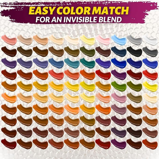 Coconix Leather & Vinyl Repair Kit | Fix Tears, Holes, Scratches, and Peeling on Leather and Vinyl Furniture, Car Seats, and Jackets | Easy Application with Customizable Colors
