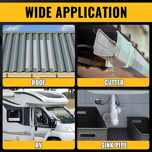 VIVIDA Aluminum Butyl Tape 4" × 20', Waterproof Aluminum Foil Butyl Sealing Tape for Outdoor Use, Corrosion Resistant, Repair for Metal Roof, RV, Windows, 1 Roll
