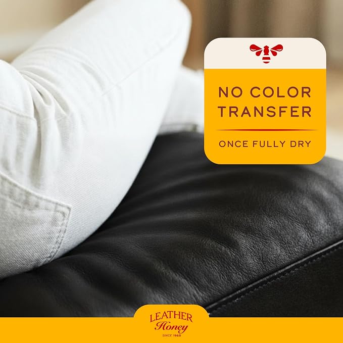 Leather Honey Black Recoloring Balm: Color Restorer and Scratch/Scuff Remover for Furniture, Couches, Shoes & Boots, Auto Interiors and Accessories