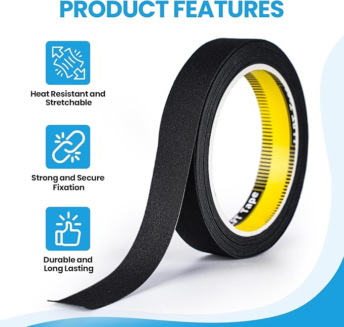 LLPT Wetsuit Repair Tape Iron On 2” x 16.5 Ft Seam Sealing Patch Waterproof for Neoprene Wetsuit Drysuit Fishing Suits Industrial Standard Carrier Material Color Black(IR2065)