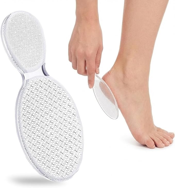 Nano Glass Foot File 8-Shaped Single-Side Callus Remover, Feet Scrubber Dead Skin & Heel Scraper for Cracked Heels, Professional Pedicure Tool for Women and Men