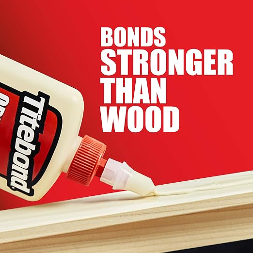 Titebond Original Wood Glue 5062, Industry Standard for Woodworking, Furniture Repair/Assembly, Construction, Home Repair or Modeling, 4 oz (Pack of 2)