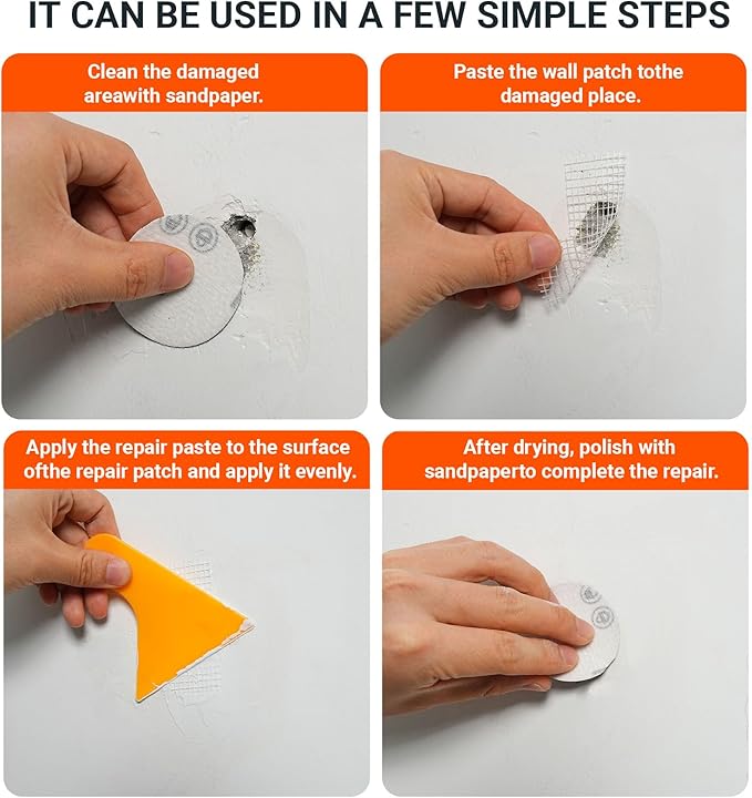 Drywall Repair Kit 250g Wall Repair Paste Spackle Wall Repair Kit Wall Mending Agent for Holes & Cracks Fast Wall Hole Repair