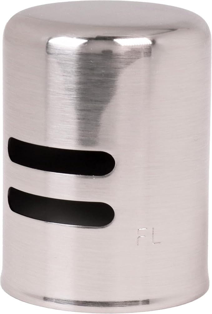 Westbrass D201-10-07 1-5/8" x 2-1/4" Solid Brass Air Gap Cap Only, Non-Skirted, Satin Nickel (10-Pack)