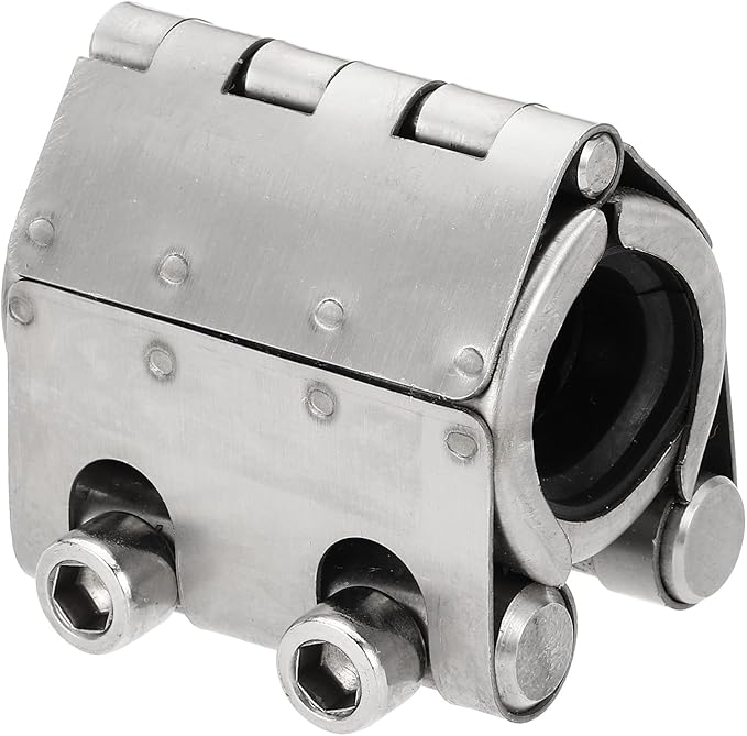 HARFINGTON Pipe Repair Clamp 5/6" OD 20mm-23mm 304 Stainless Steel Leak Sealer Emergency Pipe Repair for Plastic Metal Tubing Water Gas Oil Lines, Silver