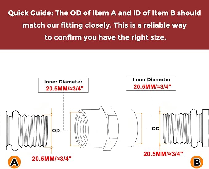 Pack of 6, 1/2" NPT FeMale to 1/2" NPT FeMale Solid Brass Pipe Fitting Coupler, Brass Coupling Hose Fittings Adapter for Pipe Leak Repair, Bathroom Remodeling, Tool Extensions