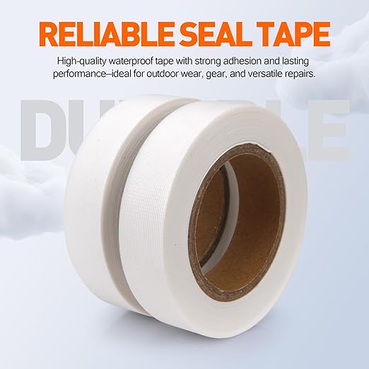 TPU Seam Sealing Tape – Waterproof Heat-Seal Fabric Repair Tape for Tents, Outdoor Gear, and Apparel, 0.79 in x 10.94 yd, White