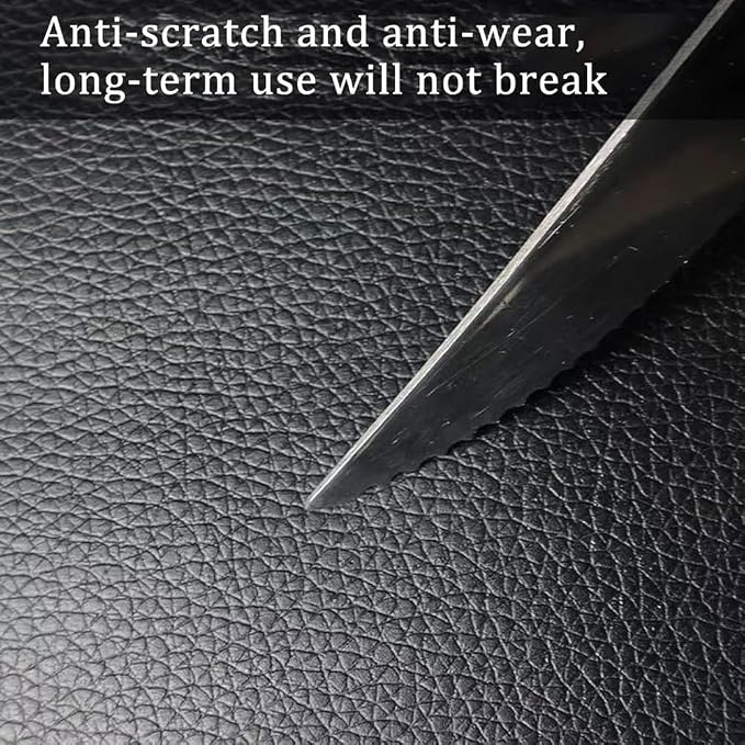 Self Adhesive Leather Repair Patch,Leather Repair Patch Tape Kit,Vinyl Repair Patches Waterproof for Couches,Furniture,Kitchen Cabinets,Car Seats (White,7.87"×11.81")
