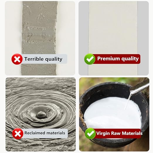 COSIMIXO Aluminum Foil Butyl Tape 4" x 16.5Ft (10cm x 5m) Extra Thickness Upgraded Strong Butyl Waterproof Tape, Repair for Boat,Pipe, HVAC Ducts, Roof Crack, RV, Awning, Window Sealing, Silver