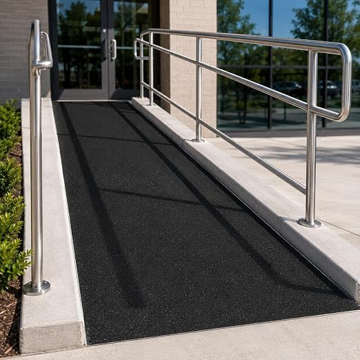 Extra Wide 24in x 40ft Black Anti Slip Tape, 80 Grit Waterproof Non Skid Grip Tape Roll for Ramps, Decks, Boat Decks, Warehouse Floors, Garages, Indoor & Outdoor Use