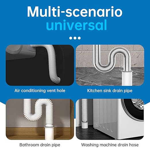 8 Pack White Seal Putty - Grade Waterproof Duct Sealant Clay, Fast Setting Repair Putty for Tight Drain Joints, Wall Cavities, Air Conditioning Pipe Openings & Air Leak Prevention