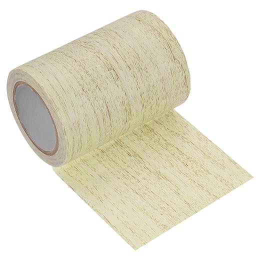 uxcell Wood Grain Repair Tape, 3.1" x 15ft Self Adhesive Wood Grain Colored Duct Tape Waterproof Repair Patch for Furniture Floor Scratch Fix, Baseboards, DIY Decor, Gray Pine