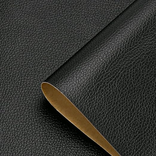 Black Leather Repair Patch Tape, 39.4 x 54 Inches Large Self-Adhesive Leather Repair Kit for Furniture, Car Seats, Vinyl Leather, Couches, Sofa, Chairs