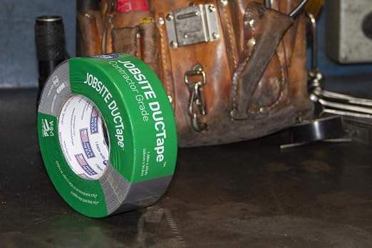 IPG JobSite DUCTape, Contractor Grade Duct Tape, 1.88" x 60 yd, Silver (Single Roll)