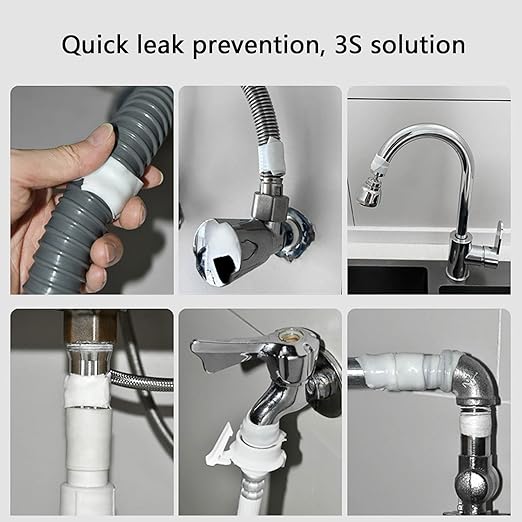 Multipurpose Silicone Pipe Leak Tape with Elasticities and Durability Designs Accessory for Household Plumbing Repairs
