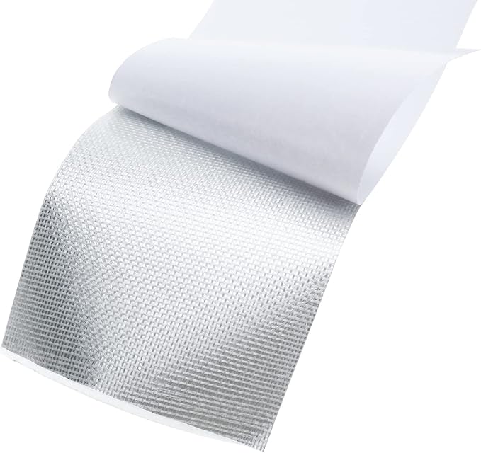 RealPlus RV Underbelly Tape 4" x 50' RV Underbelly Material Belly Tape with Permanent Sealing Adhesive for Camper Travel Trailer Mobile Home (Extra-Sticky)