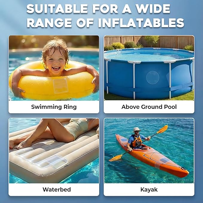 Extra Large Pool Liner Repair Patch, 2.79 x 4.1 Ft Self-Adhesive TPU Waterproof Patch Repair Kit for Above Ground Pools, Inflatable Pools, Pool Floats, Bounce Houses