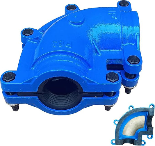 Pipe Repair Clamp For 2 Inch Welded Steel Pipe Elbow(Outer Diameter of the Pipe and Elbow are about 2.4 inch),90 Degree Elbow Leak Sealer,Long Radius,Only Suitable for Welded Steel Pipes