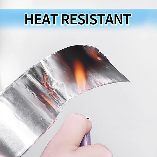 TAPEBEAR Aluminum Foil Tape, Aluminum Air Duct Tape, Withstand 80°C to 100°C, Heat Resistant Tape Insulation Tape for HVAC, Sealing & Patching, Metal Repair, 3inch x 50yard
