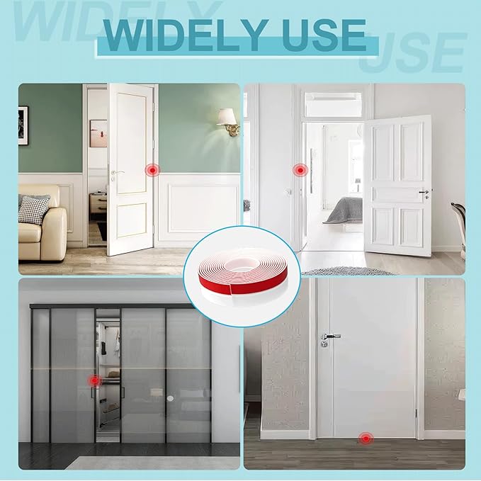 2" Weather Stripping Door Seal 20FT - Alien Draft Seal Shower Door Seal Strip Alien Sealer for Door Frame (Thickness Upgrade)