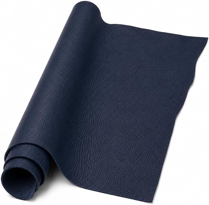 REED Leather HIDES - Cow Skins (40 Square Foot, Navy) | Arts and Crafts