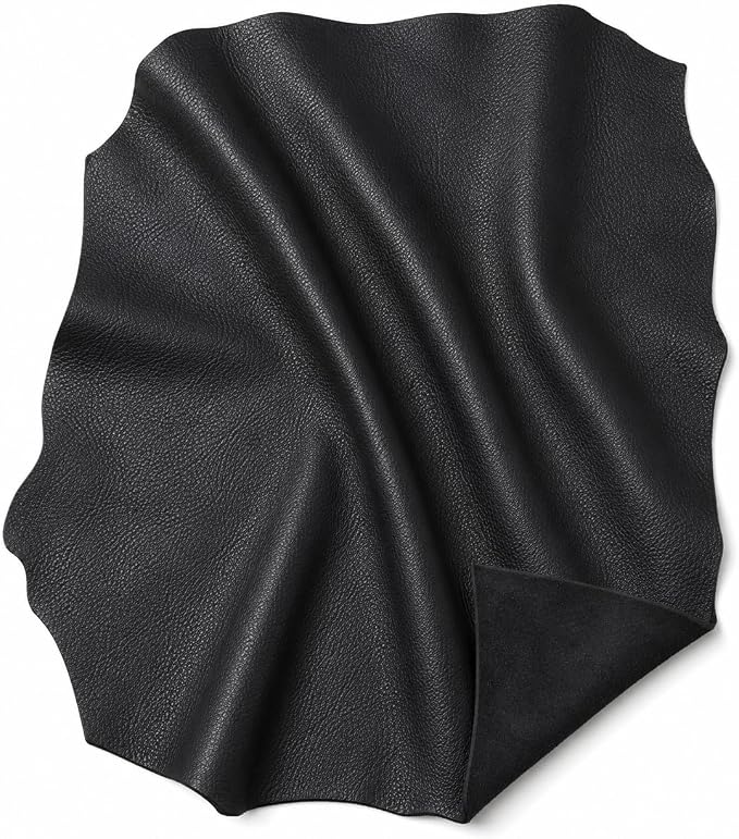 REED Leather HIDES - Cow Skins (40 Square Foot, Black) | Arts and Crafts