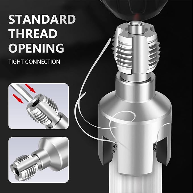 3 Pcs PVC Pipe Threader Repair Kit,Dual-Function Internal & External Pipe Threading Tool for 1/2" & 3/4"& 1" PVC/Plastic Pipes