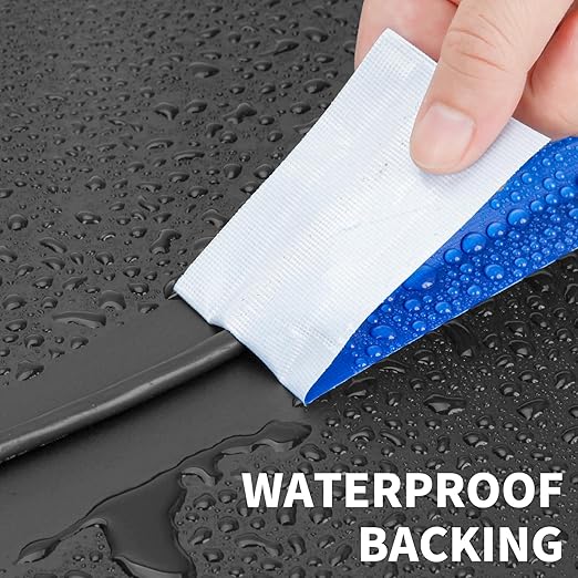 Blue Duct Tape Heavy Duty Waterproof, 40 Yards X 2 Inch, 9 Mils Thickness Strong Adhesive Sticky, No Residue, Easy Tear by Hand for Home Repairs Indoor Outdoor Crafts Packing HVAC and Construction