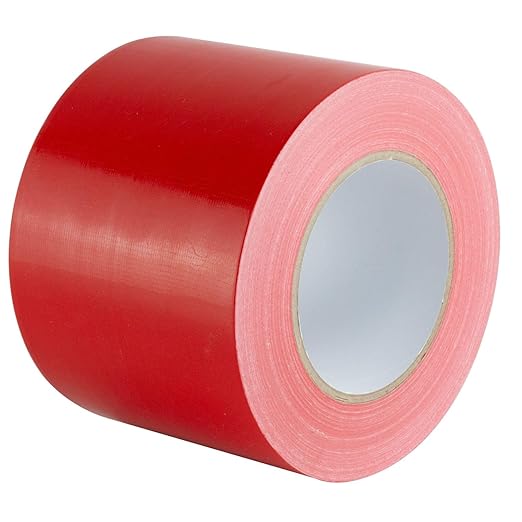 GTSE Wide Duct Tape, Red, 4 Inches x 55 Yards (164 ft), Heavy Duty, Waterproof Repair Tape for Indoor or Outdoor Use, 96 Rolls