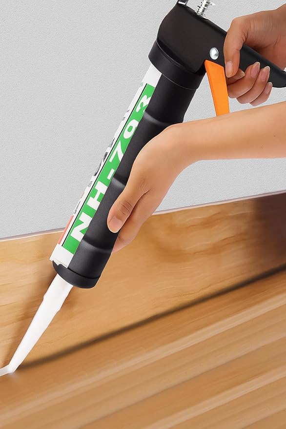 ADAK - Professional Caulking Gun, 10:1 Thrust Ratio, Caulking Gun No Drip, Hand Tool for Silicone & Sealant Application, Smooth Pressure Caulk Gun, Caulking Gun Tool