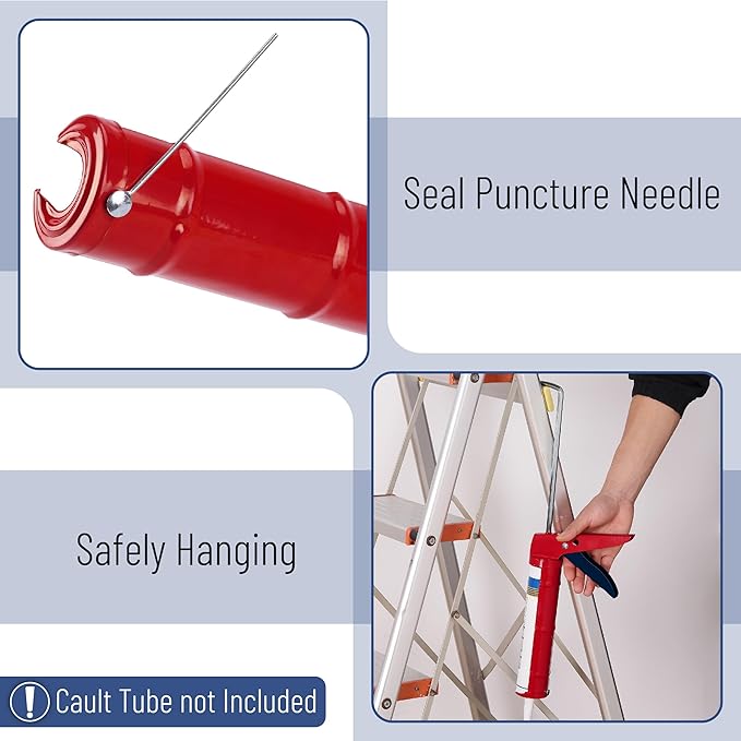 Bates- Caulking Silicone Gun, 10:1 Thrust Ratio, Hand Caulking Guns, No Drip
