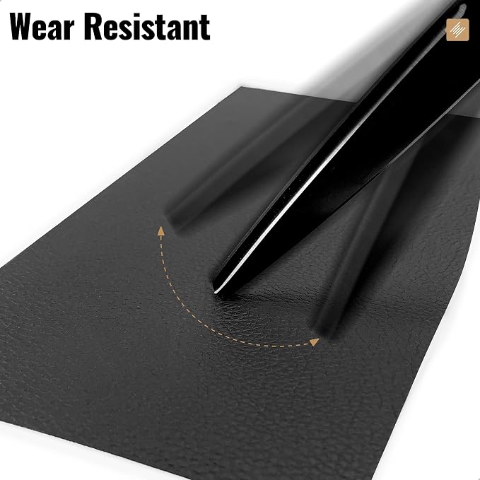 MOJOTORY Leather Repair Patch, Black, 16 x 31.5 Inches | Soft Touch Leather Repair Tape, Invisible Repair, Large Size, Vinyl Repair Patch for Furniture Couch Sofa Office Chair Seat