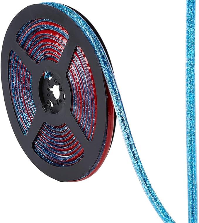 GORGECRAFT 5.5 Yard Caulk Strip Self Adhesive 0.3 Inch Blue Corner Ceramic Tile Waterproof Peel and Stick Tape Roll Flexible Triangle Molding Trim Sealing Gap Tape for Shower Bathtub Bathroom Toilet