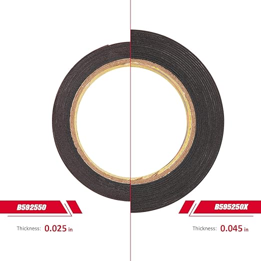 3M Double Sided Tape Heavy Duty 2" x 15.4 Ft, Mounting Tape, 0.025in Thick Black 5925 Foam Tape Strong Adhesive for Car Décor Home Office Logos